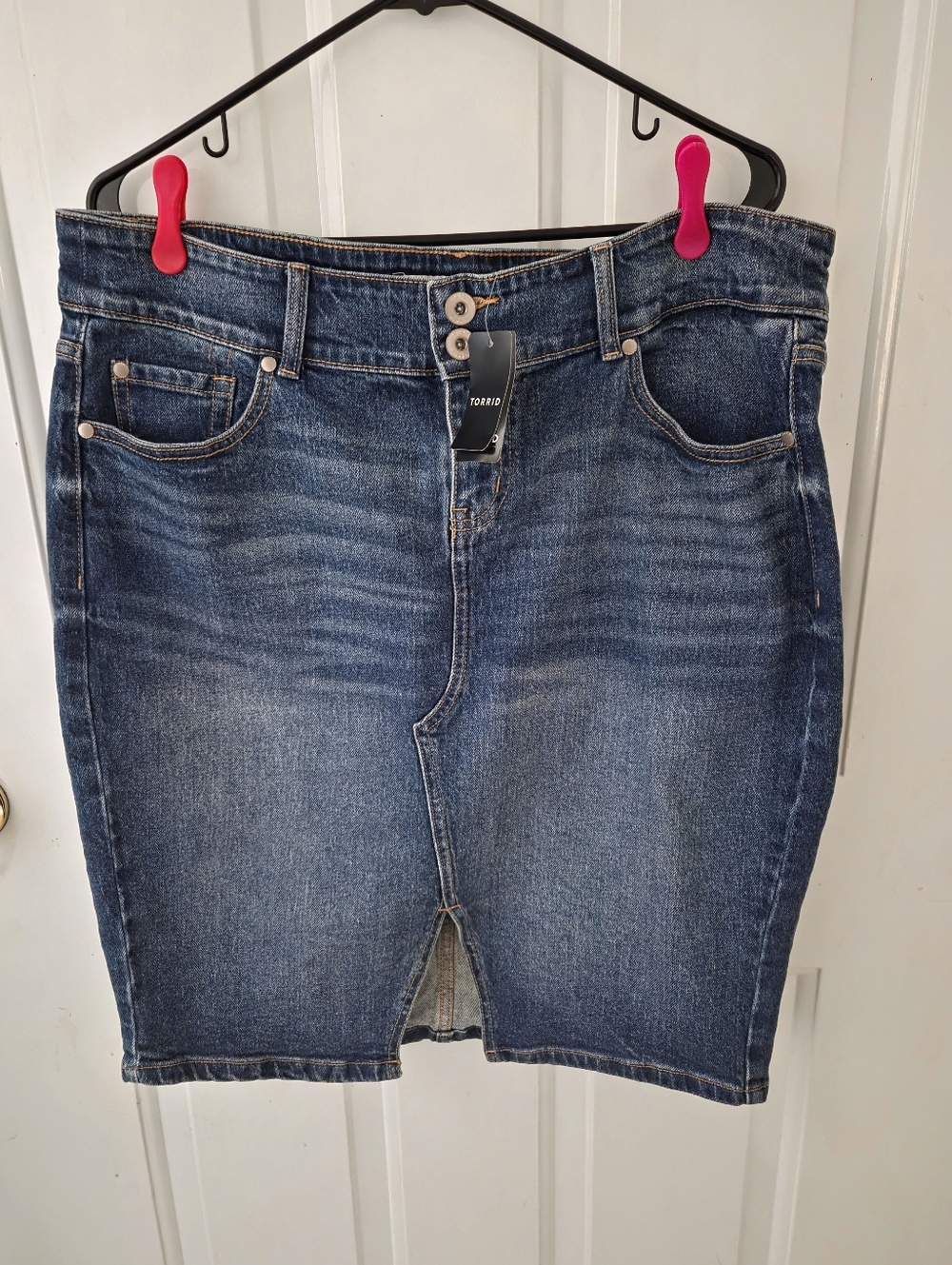 Torrid Denim Midi Skirt NWT  14